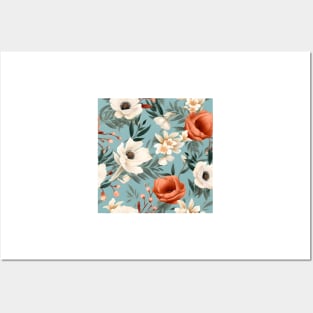 Wedding Flowers Pattern 22 Posters and Art